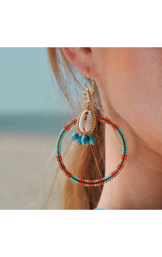 Earrings Recif Turquoise