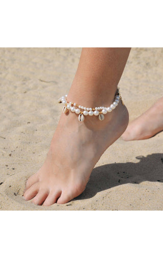 Ankle Bracelet Piree White