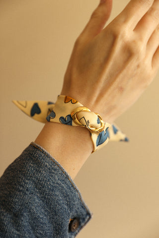 Decembre Cuff And Les Mots Bleus Ribbon