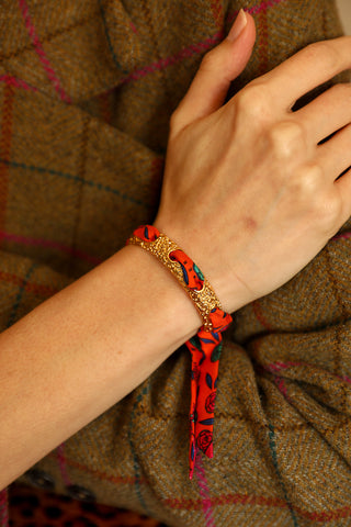 Queen Cuff And Gypsy Tales-Orange Ribbon