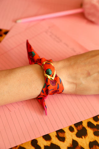 Decembre Cuff And Gypsy Tales-Orange Ribbon