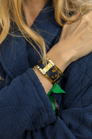 Septembre Cuff And Cerf Boheme-Green Ribbon