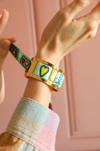 Jma Cuff And Luck You-Vertdeau Ribbon