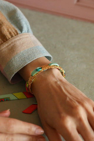 Queen Cuff And Luck You-Vertdeau Ribbon