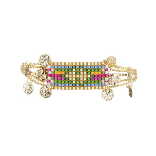 Gold Hatchee Bracelet