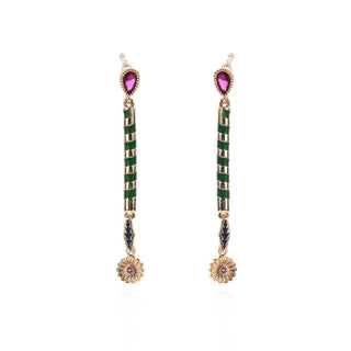 Earrings Vasile Green