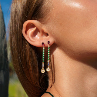 Earrings Vasile Green
