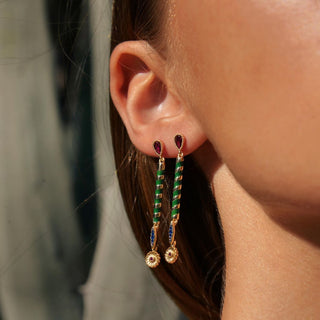 Earrings Vasile Green