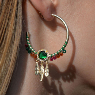 Earrings Lidiane Emeraude