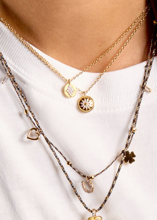 Necklace - Gold Flower Or