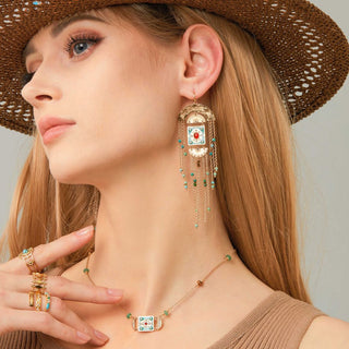 Clay Turquoise Earrings