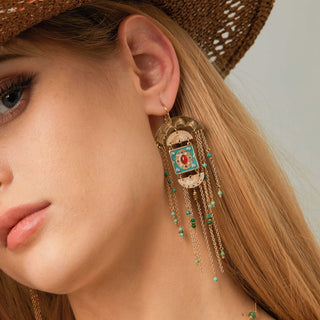 Clay Turquoise Earrings