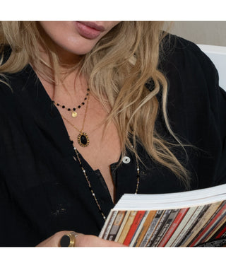 Jaipur Blossom Pyrite Necklace