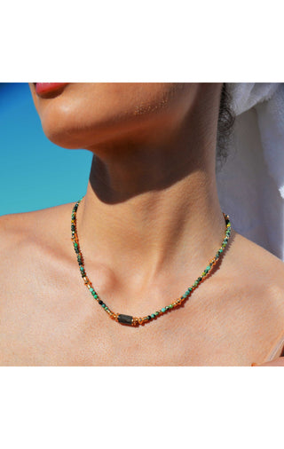 Elina Necklace Green