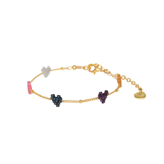 Heartsy Chain Gold Plated Adjustable Bracelet 11747