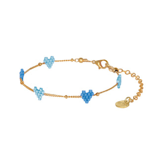 Heartsy Chain Gold Plated Adjustable Bracelet 12172