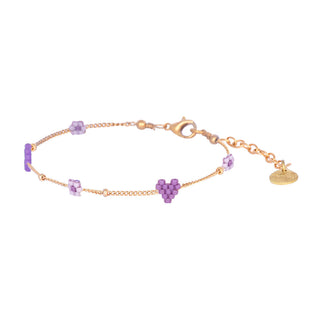 Heartsy Flowers Adjustable Bracelet