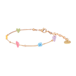 Heartsy Flowers Adjustable Bracelet