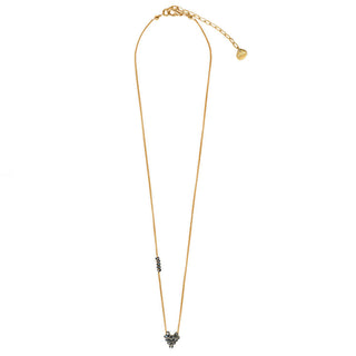 Fanzy Heartsy Brass Gold Plated Necklace 11716