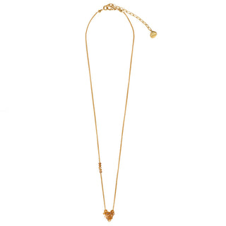 Fanzy Heartsy Brass Gold Plated Necklace 11717