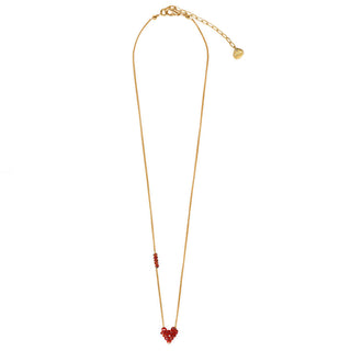 Fanzy Heartsy Brass Gold Plated Necklace 11718
