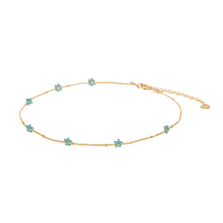 Fanzy Flower Chain Gold Plated Chocker 11758
