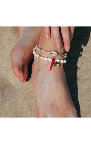 Ankle Bracelet Eliot White