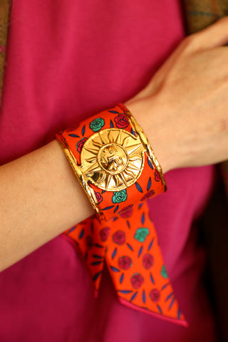 Soleil Cuff And Gypsy Tales-Orange Ribbon