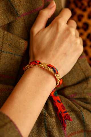Queen Cuff And Gypsy Tales-Orange Ribbon