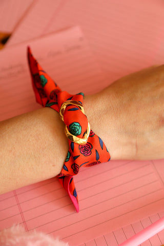 Decembre Cuff And Gypsy Tales-Orange Ribbon