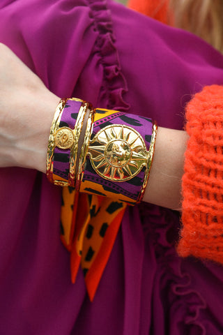 Soleil Cuff And Chapanoir-Orange Ribbon