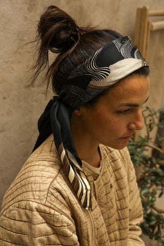 Cerf Boheme - Noir Scarf
