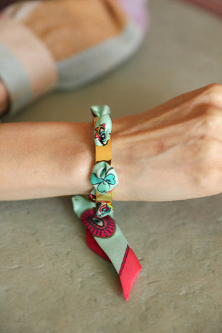 Septembre Cuff And Luck You-Vertdeau Ribbon