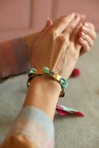 Septembre Cuff And Luck You-Vertdeau Ribbon