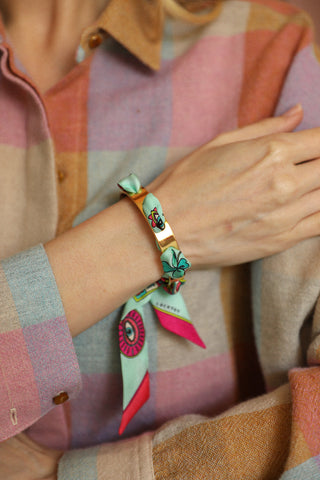 Septembre Cuff And Luck You-Vertdeau Ribbon