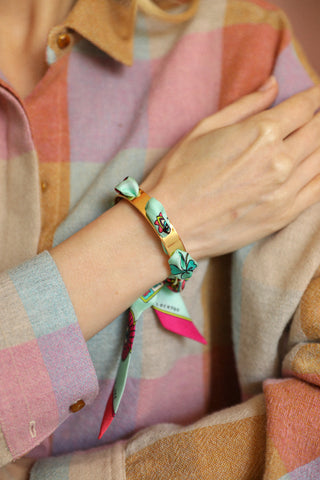 Septembre Cuff And Luck You-Vertdeau Ribbon