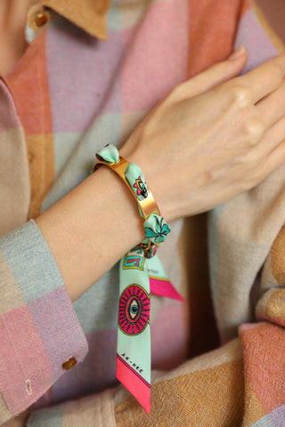 Septembre Cuff And Luck You-Vertdeau Ribbon
