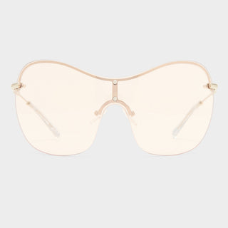 Satine | Shiny Silver Pink Tint Silver Flash