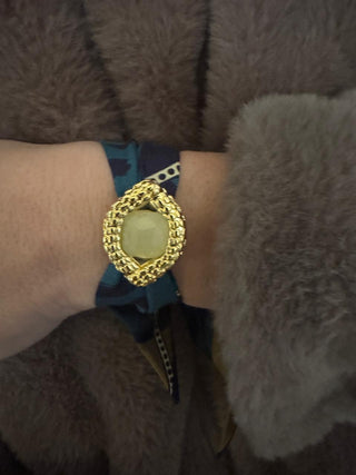 Oeil De Caiman Jade Cuff