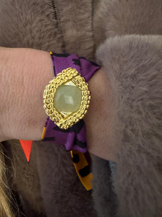 Oeil De Caiman Jade Cuff