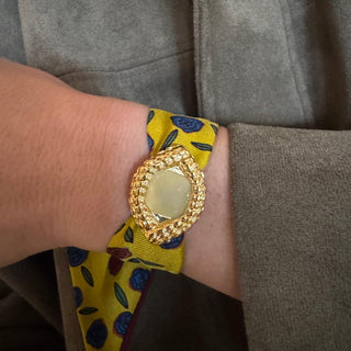 Oeil De Caiman Jade Cuff