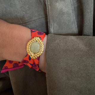 Oeil De Caiman Jade Cuff