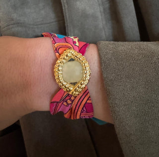 Oeil De Caiman Jade Cuff