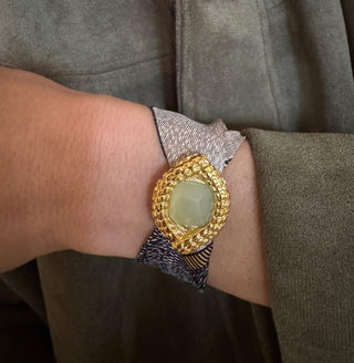 Oeil De Caiman Jade Cuff