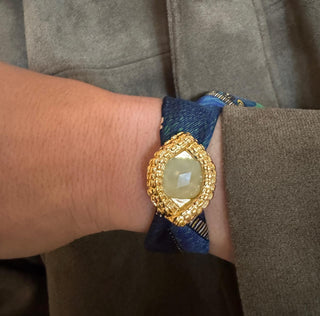 Oeil De Caiman Jade Cuff
