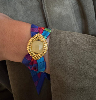 Oeil De Caiman Jade Cuff