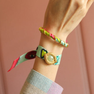 Oeil De Caiman Jade Cuff