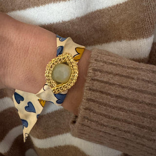 Oeil De Caiman Jade Cuff