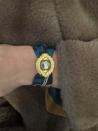 Oeil De Caiman Pyrite Cuff