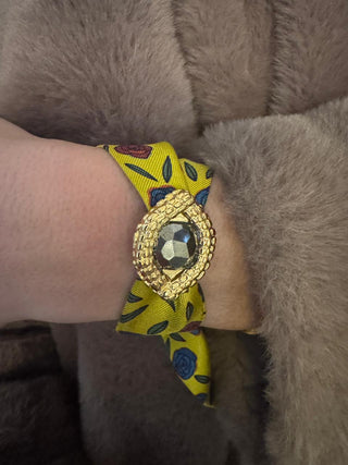 Oeil De Caiman Pyrite Cuff